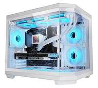 Boitier Mini Tour Micro ATX Mars Gaming MC-3TCorem avec panneaux vitrés (Blanc)