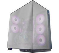 MARS GAMING MC-3GFPRO, Boîtier Gaming ATX, Triple Verre Chromé, 2X Ventilateurs ARGB 120mm, Montage Vertical des Cartes Graphiques, Tour PC avec Support Watercooling Jusqu’à 360mm, Fibre de Carbone