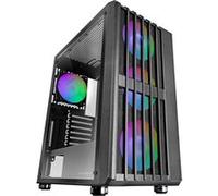 Mars Gaming Boîtier Gaming ATX MC-VAULT – 4x ARGB 120mm, Mesh avant, Fenêtre verre trempé, Noir