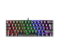 MARS GAMING Clavier Mécanique MK60 60% FRGB Switch Marron Noir