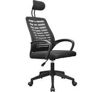 Mars Gaming MGC-ERGOB, Chaise Gaming Ergonomique, Assise et Dossier en Maille Respirante, Appuie-tête Réglable, Hauteur Ajustable Entre 110,5 et 120,5 cm, Système de Basculement de 3° à 18°, Noir