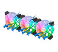 MARS GAMING Lot de 3 Ventilateurs boitier MF-3AR RGB - 12cm (Noir) G
