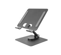 Mars Gaming MA-RST Support Passif Bureau pour Mobile/Tablette (jusqu'à 13") Acier/Silicone Noir, Rotation 360°, Inclinaison 0-180°, Ajustable