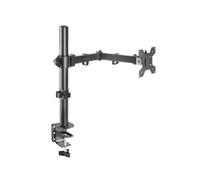 Mars Gaming MARM1 Support écran bureau 13"-32" (max 8kg) VESA 75/100, bras articulé 180° pivot, rotation 360°, gestion câbles, noir