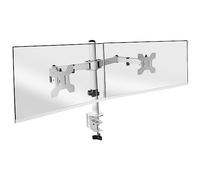 Mars Gaming - Support double écran à fixer MARM2 - 13"–27", VESA75/100, 8kg - Blanc