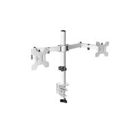 Mars Gaming MARM2W Support mural pour écran double VESA 13-27" bras articulé blanc
