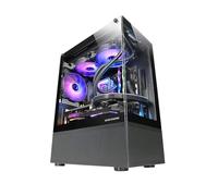 Mars Gaming MC-2000, Boîtier Moyen-Tour ATX, Fenêtre Latérale Intégrale, Design Mesh Frontal, 1x Ventilateur FDB 120mm Ultra-Silencieux, Design à Double Chambre, Noir