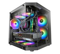 Mars Gaming Mc-3tlite Caja Gaming Microatx Triple Cristal Templado Ventilador Frgb 120mm Negro