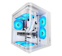 Mars Gaming MC-CURVW Midi Tower Noir, Blanc