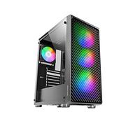 Boitier Moyen Tour ATX Mars Gaming MC-F RGB avec panneau vitré (Noir)