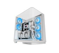 Mars Gaming Boîtier PC Gaming ATX MC-INFINIO - Verre trempé, 2x ARGB 120mm, USB-C, Blanc