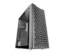 Mars Gaming MCV-One, Boîtier Gaming ATX, Double Verre Trempé Continu, Ventilateur FRGB 12cm, Structure à Double Chambre, Moyen-Tour PC Compact, Support Refroidissement Liquide jusqu'à 240mm, Noir