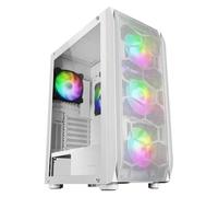 Mars Gaming MC-KX Blanc, Premium E-ATX Gaming Tour, Freezer CPU System, 5 Ventilateurs ARGB Ultra-Silencieux, Contrôleur ARGB et Contrôleur RF, Façade Mesh
