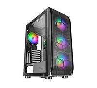 Mars Gaming - Boîtier PC MC-KX E-ATX - 5 ventilateurs ARGB, contrôleur ARGB et RF, façade mesh