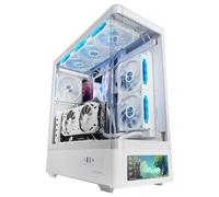 Boitier Moyen Tour ATX Mars Gaming MC-LCD Pro avec panneaux vitrés (Blanc)