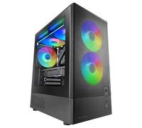 Mars Gaming Boîtier gaming MicroATX MC-Onyx, façade mesh, 3x ARGB FDB, verre trempé, Noir