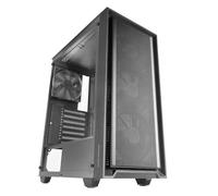 Mars Gaming MC-PMAX, Boîtier Professionnel ATX, 4x Ventilateurs FDB 120mm, Panneau Frontal Mesh, Fenêtre Latérale Verre Trempé, Noir
