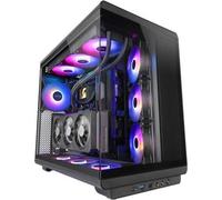 Mars Gaming Mc-rev PC Case Atx Double Tempered Glass 3x Inverted Argb Fans 12cm Black