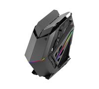 Mars Gaming MC-TITAN - Boîtier PC Midi Tower ATX/Micro-ATX, 1x3.5", 4x2.5", ARGB façade et bord, verre trempé, 2x USB 3.2 Gen 1, noir