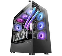 Mars Gaming MC-ULT, Boîtier Gaming Custom XXL E-ATX, Double Vitre Tempérée 90° Sans Cadre + Porte Latérale, Refroidissement Liquide