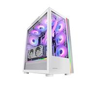 Tour Gaming Custom XXL E-ATX Mars Gaming MC-ULTRA Blanc Double Bande LED ARGB Verre trempé G