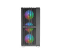 Mars Gaming MC-VAULT - Boîtier PC Moyen Tour ATX/Micro-ATX/Mini-ITX Noir, Mesh, 4 ventilateurs ARGB 120mm, USB 3.0, support radiateur 360mm, GPU 358mm