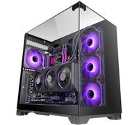 Mars Gaming Mc-vision Mc-vision Triple Atx Case Triple Tempered Glass Frameless Design Dual Camera Usb 3.0 Black
