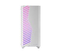 Mars Gaming MC-VOLTW Boîtier PC Midi Tower Blanc, ATX/MicroATX/Mini-ITX, 2x3.5", 2x2.5", Ventilation ARGB, Fenêtre Verre Trempé, USB 3.0, Long. GPU 327mm