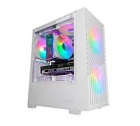 Mars Gaming Boîtier mini tour Micro-ATX MC-Vortex RGB panneau vitré (Blanc)
