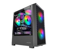 MARS GAMING Modèle : Boitier Mini Tour Micro ATX MC-Vortex RGB avec panneau vitré (Noir)