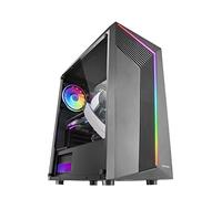 Mars Gaming MC100, Boîtier de Jeu ATX, Ventilateur FRGB 9cm, Ventilation Convect-Cool, Noir