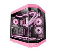 Mars Gaming MC-3T Moyenne Tour ATX Triple Verre Trempé 3x Emplacements PCI Verticaux USB-C 3.0 Rose