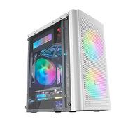 Boitier Mini Tour Micro ATX Mars Gaming MC300 RGB avec panneau vitré (Blanc)