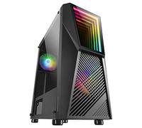 Mars Gaming Boîtier Moyen Tour ATX MC777 – Verre trempé, ARGB, 2 ventilateurs 120 mm – Noir