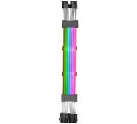 Mars Gaming Câble rallonge ARGB 8+8 broches PCIe 310 mm – AWG18 cuivre pur, LEDs ultra-lumineuses