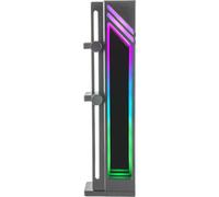 Mars Gaming Support Carte Graphique MCA-GCB, ARGB Infinity Mirror, Base Magnétique Antidérapante, Compatibilité Universelle, Noir Noir G