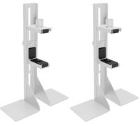 Mars Gaming MCA-GCBPRO, Support de Carte Graphique, Support Vertical et Horizontal GPU, Base Magnétique Antidérapante, Structure en Acier Robuste, Pince Réglable Universelle, Blanc (Lot de 2)