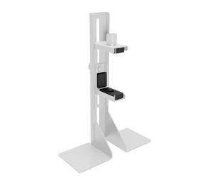 Mars Gaming MCA-GCBPRO, Support de Carte Graphique, Support Vertical et Horizontal GPU, Base Magnétique Antidérapante, Structure en Acier Robuste, Pince Réglable Universelle, Blanc