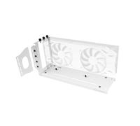 Mars Gaming MCA-GCV, Support Vertical GPU Universel, Base Magnétique Antidérapante, 3 Slots Max, Installation Polyvalente 2X PCI, Blanc