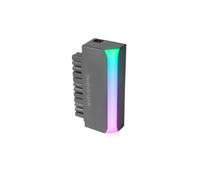 Mars Gaming MCA-L24 Adaptateur ATX 24 Broches vers 90° ARGB 5V pour Cartes Mères et Alimentations ATX, ABS Gris, 65x39x24mm, Conforme RoHS/FCC/CE