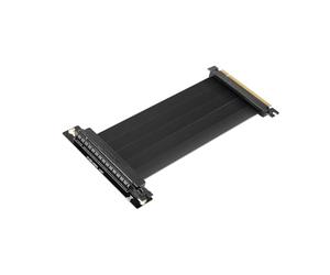 Mars Gaming MCA-PCIE40, Câble Riser GPU PCIe 4.0 x16, Design Flexible et Ultra-résistant, Connecteur 90º, Câble en Cuivre 30AWG avec Blindage EMI, Transfert de Données à Haute Vitesse, 300mm