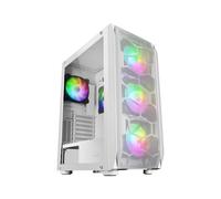 Mars Gaming MCKXW Tower Blanc E-ATX, 5 ventilateurs ARGB, CPU Freezer, compatible watercooling 360mm/280mm, 2x 3.5", 4x 2.5", USB 3.2, filtres anti-poussière
