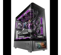 Mars Gaming MCLCDPRO Boîtier PC Midi Tower Noir - ATX/Micro-ATX/Mini-ITX, écran IPS 7.2", 1x 3.5", 3x 2.5", USB 3.2 Gen 1/Gen 2 Type-A/Type-C