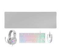 Mars Gaming MCP-RGB3 clavier Souris incluse USB QWERTY Espagnole Blanc