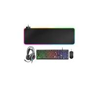 Mars gaming mcpexfr combo clavier h-mech souris casque rgb qwerty fr usb noir
