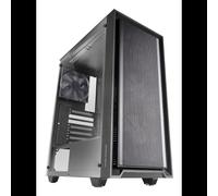 Mars Gaming MCPMAX - Boîtier PC Moyen Tour ATX, Façade Mesh, Fenêtre Verre Trempé, 4 Ventilateurs 120mm FDB, Compatible Watercooling 360mm, USB 3.0