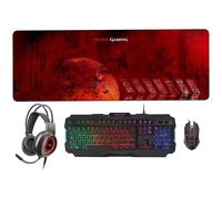 Mars Gaming MCPRGB2FR clavier Souris incluse USB AZERTY Français Noir