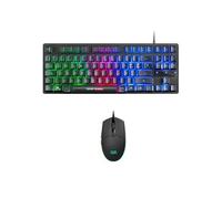 MARS GAMING MCPTKL - Ensemble clavier et souris - TKL - backlit - USB - QWERTY - Espagnol - commutateur : H-Mech - noir