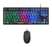 MARS GAMING MCPTKL - Ensemble clavier et souris - TKL - backlit - USB - QWERTY - Espagnol - commutateur : H-Mech - noir