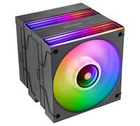 Mars Gaming MCPU-X26, Dissipateur CPU Dual Tower 350W TDP, 2x Ventilateurs 120mm ARGB Infinity Mirror, 6 Heatpipes HCT, Noyau en Cuivre, Roulements FDB, Mode Silencieux, Intel LGA et AMD, Noir